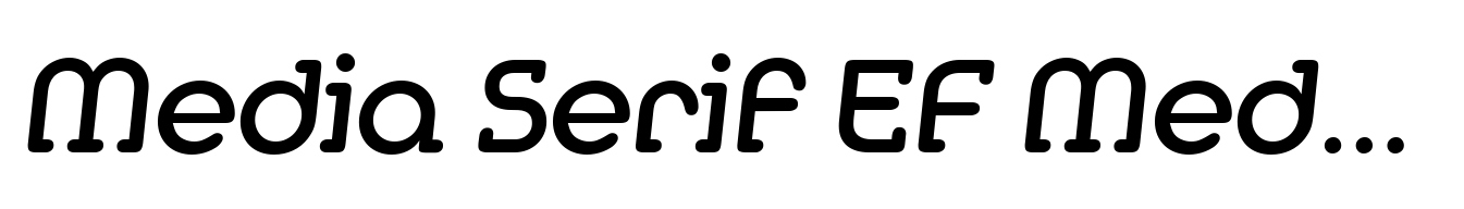 Media Serif EF Medium Italic